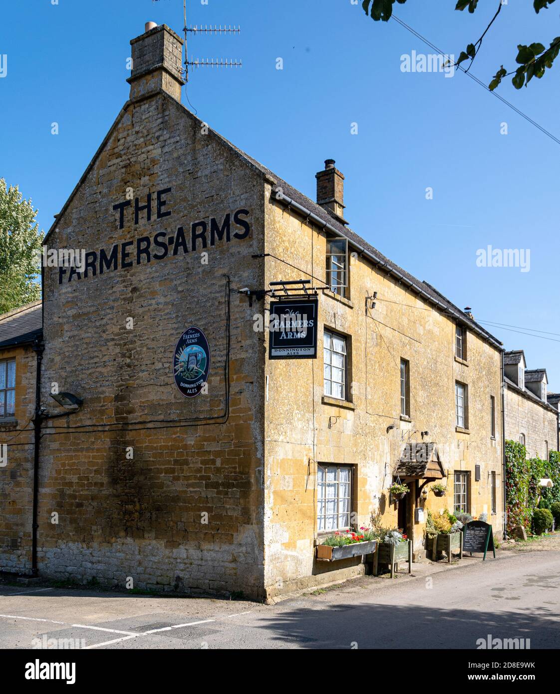 The Farmer`s Arms Public House, Guiting Power, Gloucestershire, England Stockfoto